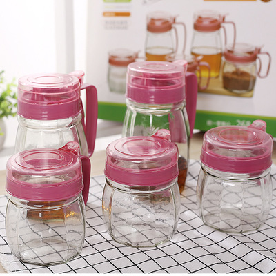 廚房用品 玻璃油壺調味罐五件套套裝 調味瓶控油壺二四件套 禮品