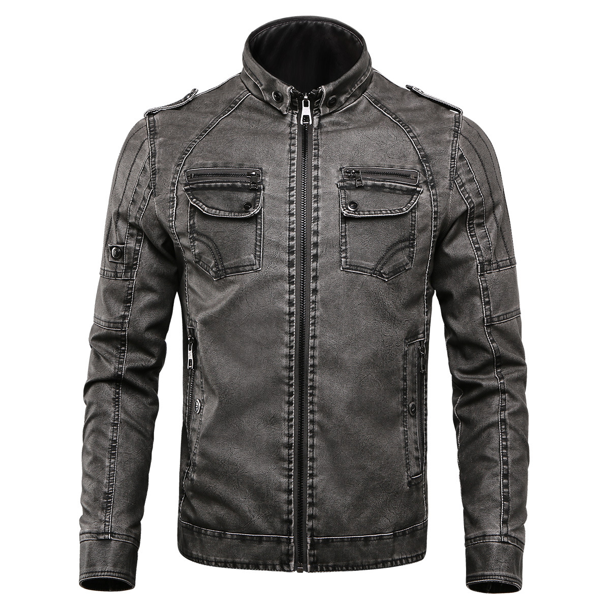 Veste en cuir homme - Ref 3443637 Image 5