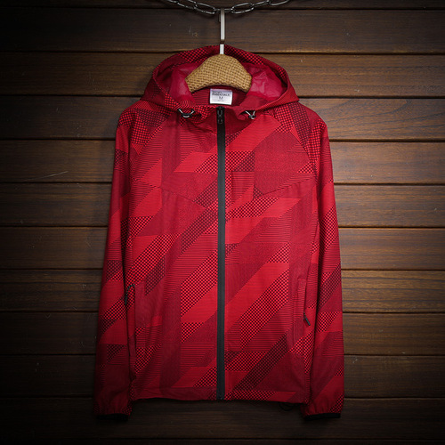 Da Sports Jacket Men's 2018 New Spring Running Windproof Jacket Large Size Loose Summer Windproof Jacket