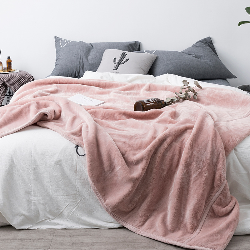 加厚毛毯被子保暖单人双人毯子珊瑚绒毯法兰绒午睡毯沙发床单冬季