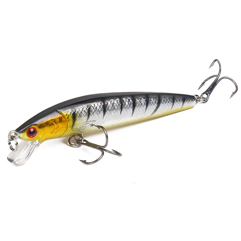 Floating Minnow Lures 10 Colors Hard Plastic Baits Bass Trout Saltwater Sea Fishing Lure