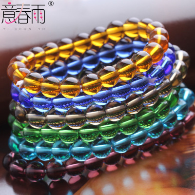 義烏水晶飾品批發贈品手鏈 時尚人造水晶手鏈女旅遊網店手鏈批發