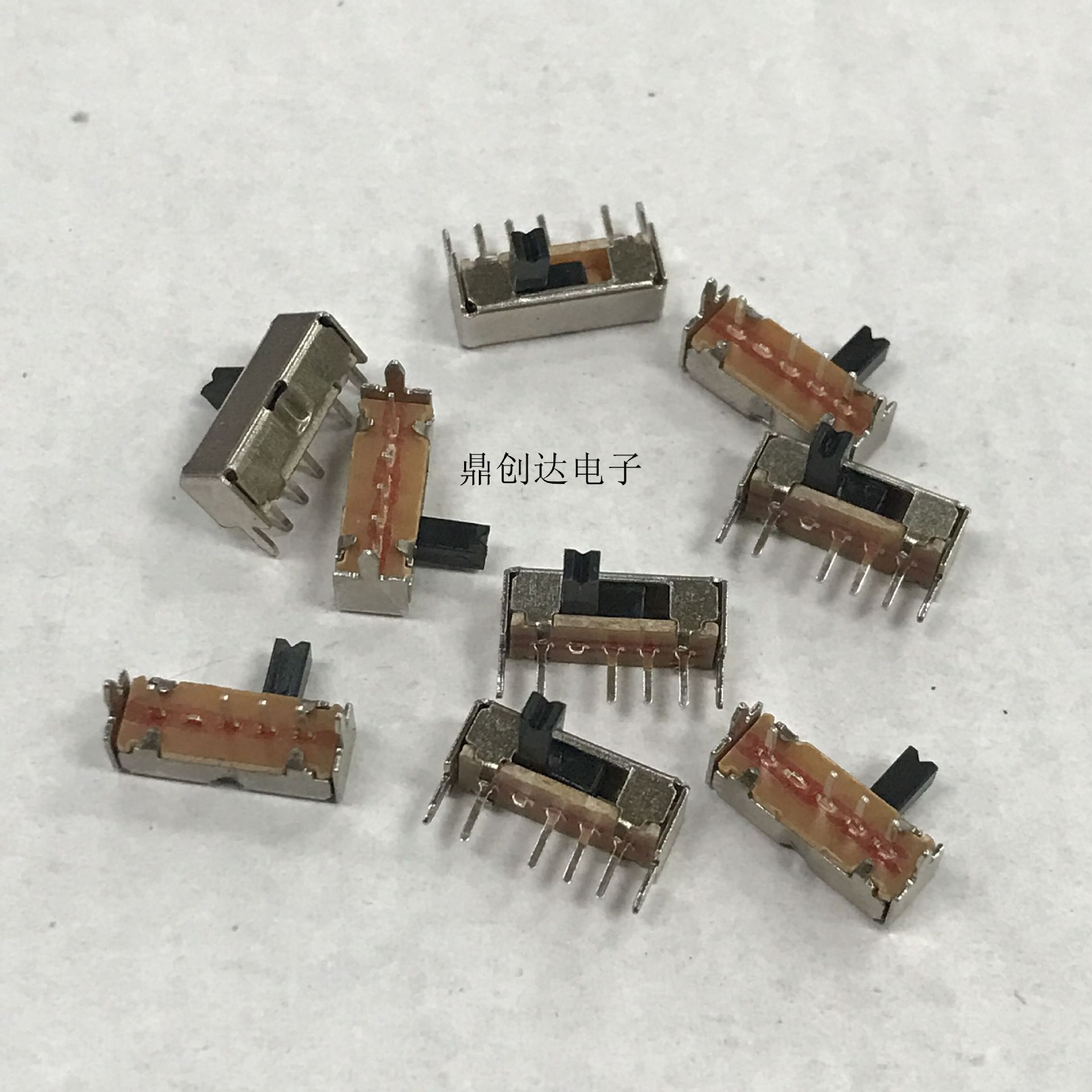 拨动开关 SK-13D07 单排卧式三挡 1P3T 侧拨/侧面滑动开关