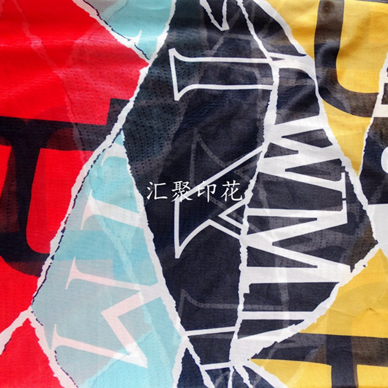 拼块满板印花  数码印花    高温分散印花 面料数码印花