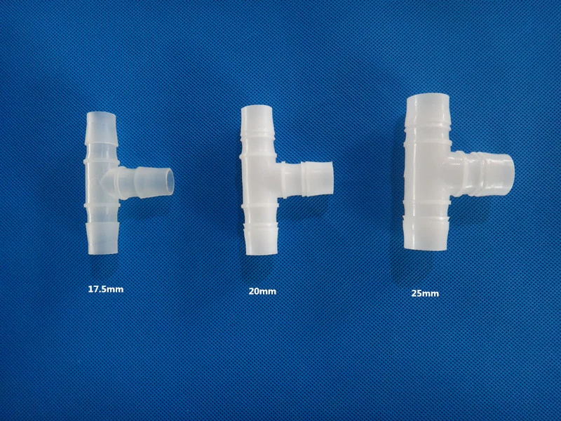 20 прямая трехсторонняя заглушка для водопровода, пластиковый трехсторонний соединитель, соединитель для шланга. Пластиковое соединение пагода