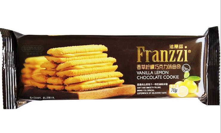 法丽兹巧克力曲奇饼干70g 夹心饼|ms
