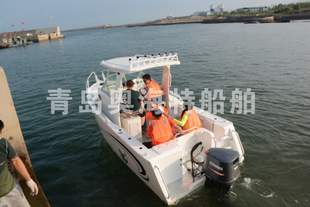 Shandong aluminum alloy yacht manufacturer, 5.8 m aluminum alloy fishing boat with aisle