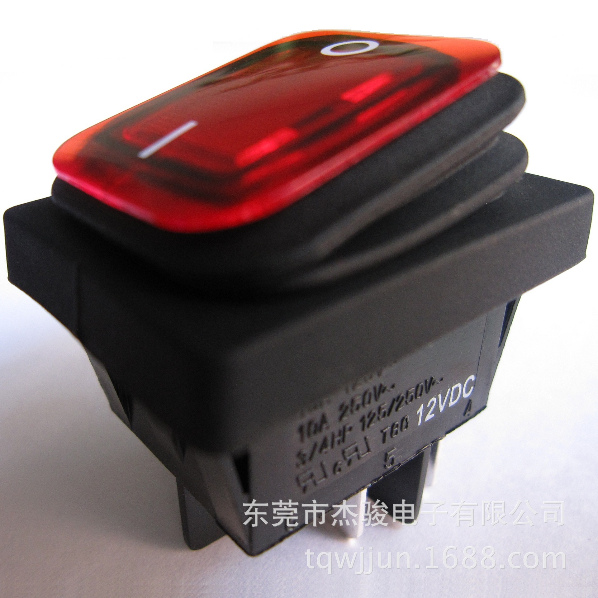 现货供应RLEIL防水船型开关RL2(P)21/N-2-RE/BK-P2-3(12V LED灯)