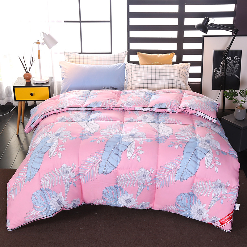 立体羽丝被麻绳羽丝绒冬被加厚保暖被芯单双人可贴牌被子2米1.5米