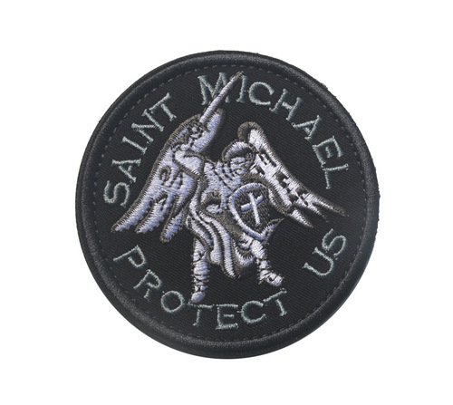SAINT Michael Saint Michael Protection USA Embroidery Velcro Archangel Armband Cloth Patch