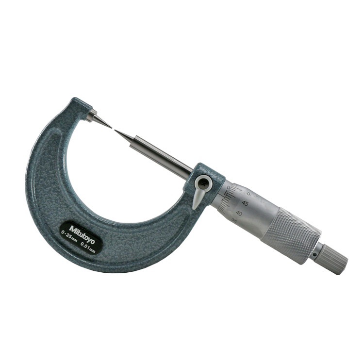 三丰双尖头千分尺112-201双尖爪千分尺30度