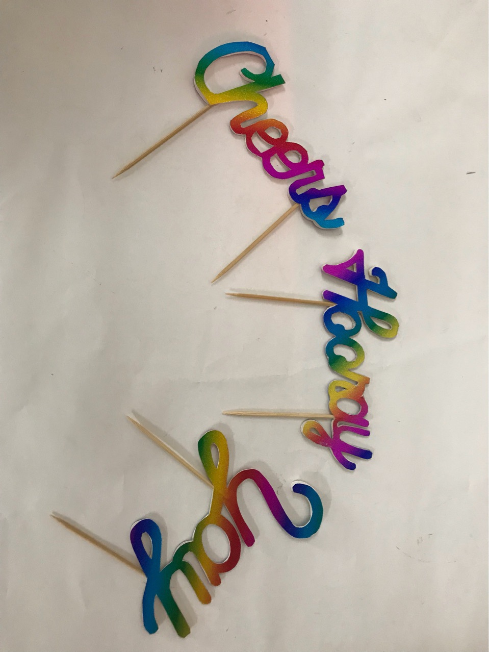 欢迎订做生日蛋糕竹签产品