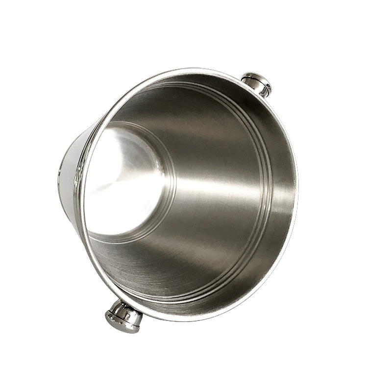 Suministro directo de fábrica 3L Champagne cubo de hielo vino tinto cerveza cubo de hielo bar suministros Cubo de hielo cabeza de tigre de acero inoxidable