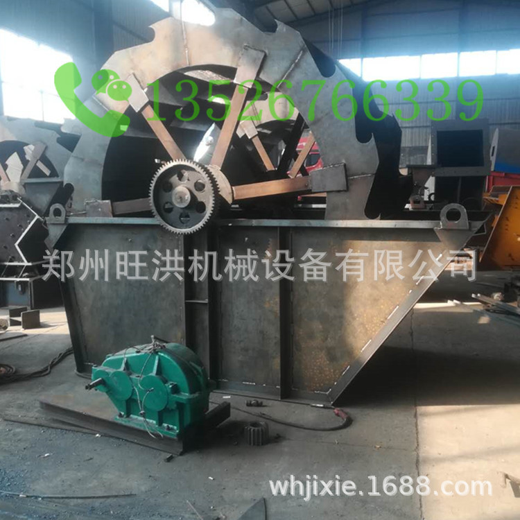 石英砂滚筒洗石洗砂机节水型转筒洗石机3200轮式洗砂机螺旋洗砂机