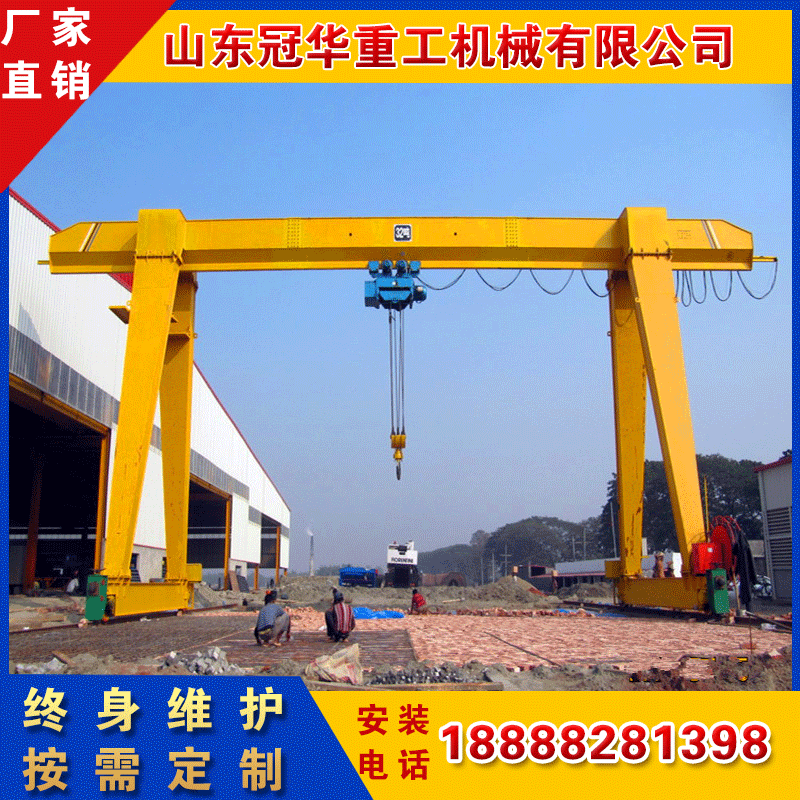 2.8T龙门吊厂家直供湖北天门地区3T电动龙门吊5T包厢龙门10T16T