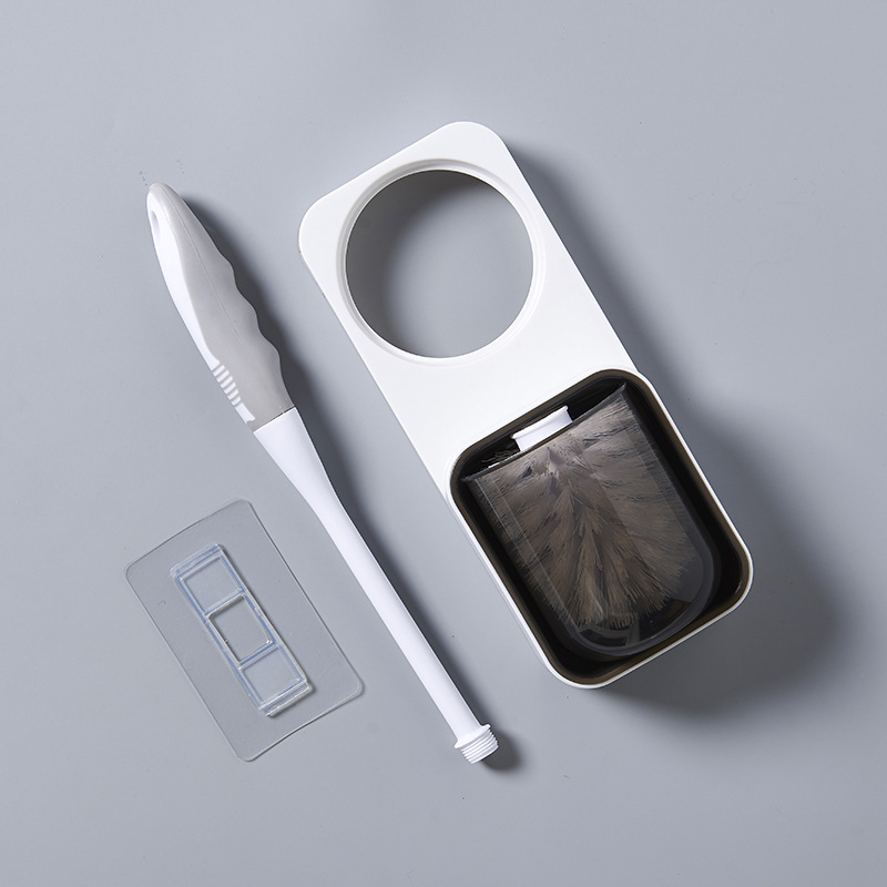 new pattern originality TOILET Plastic Toilet brush suit Free punch Wall mounted closestool Brush holder Toilet Shelf