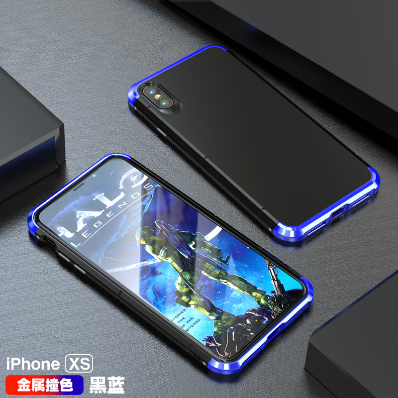 GINMIC Shield Aluminum Metal Frame Hard PC Back Cover Case for Apple iPhone XS Max & iPhone XR & iPhone XS