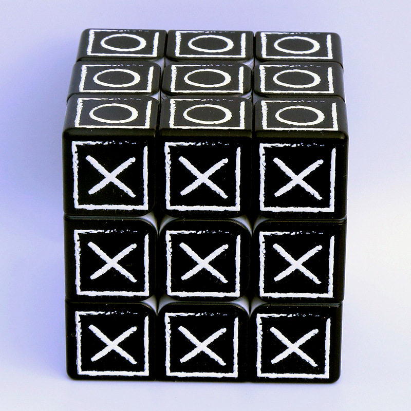 UV打印三阶盲人指纹浮雕魔方益智玩具广告旋转竞速速拧亚马逊选品