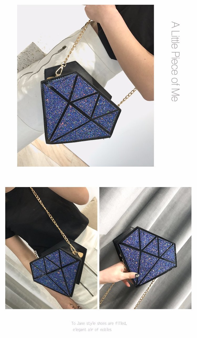 wholesale fashion laser sequins diamond diagonal bagpicture51