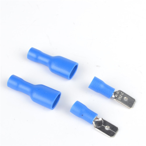 Bunker PVC fully insulated 6.3mm spring insert cold-pressed terminal block 1 set