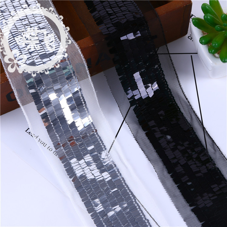 新款高档6排长条翻片民族刺绣花边礼服公主裙娃娃裙辅料花边现货