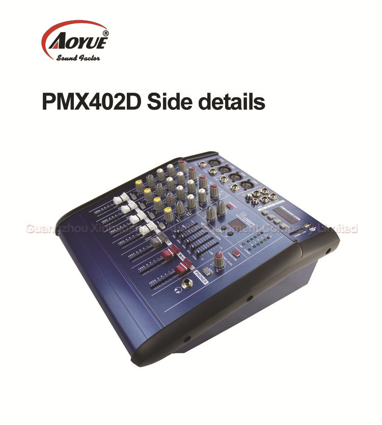 Mezclador profesional mezclador de alta potencia con amplificador de potencia integrado con USB MP3 Equipo de Rendimiento de la etapa