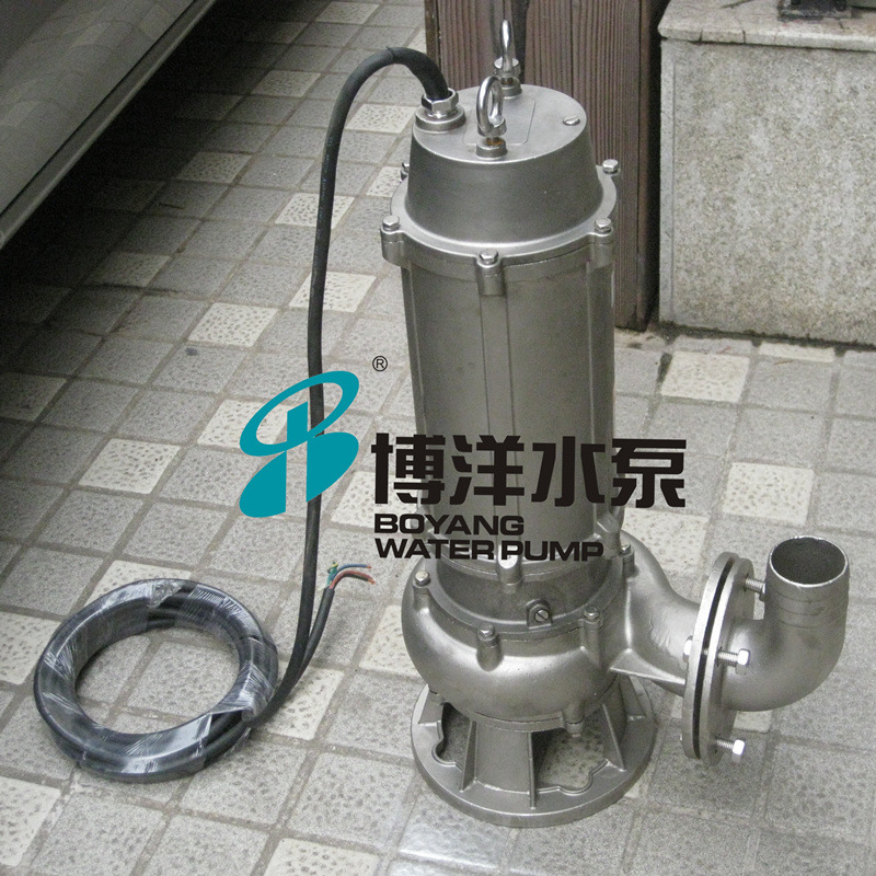 工博牌WQ，WQD型不锈钢无堵塞排污泵 不锈钢带导管潜水管道排污泵