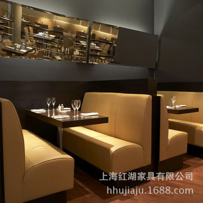 卡座沙发长条卡座沙适用于餐厅，酒吧，咖啡厅，茶餐厅，休闲区|ru