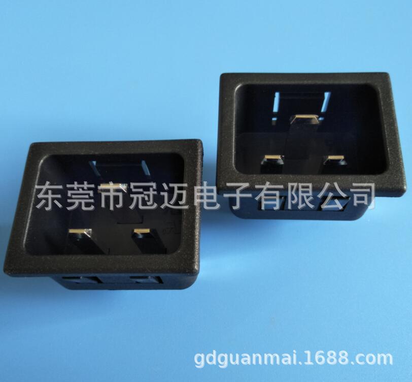 R-306SN 大电流 品字尾母座 C20 C19 卡式 20A250V IEC 60320