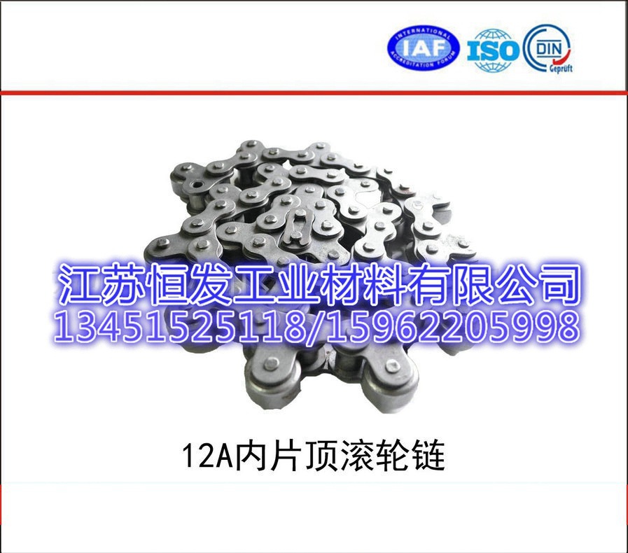 12A内片顶滚轮链，6分顶置滚轮链，输送链条，流水线链条