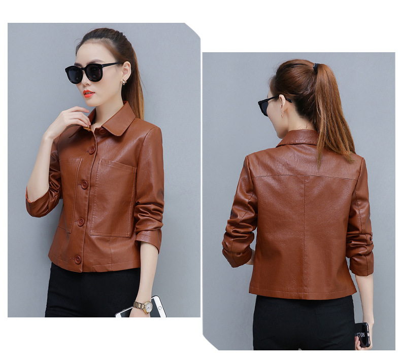 Veste cuir femme en PU - Ref 3447611 Image 17