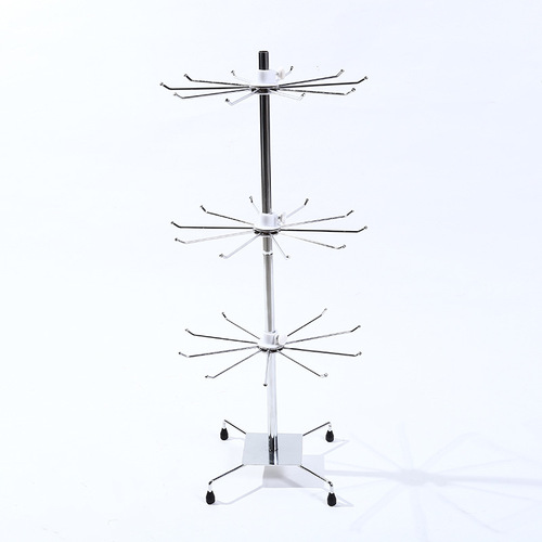 Jewelry display rack jewelry rack street stall artifact earring rack multi-layer necklace rack mobile phone accessories storage rack wholesale