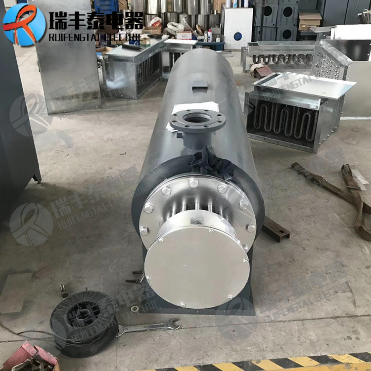 卧式立式气体流体电加热器 卫生级熔喷机/无纺布用管道加热器70KW