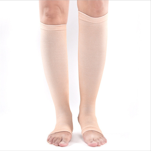Fingerless mid-length beautiful leg socks, multi-functional pressure socks, nylon socks, manufacturer wholesale, relieves nerves and prevents flexion and extension.