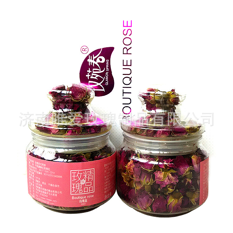 玫瑰花代用茶2瓶装现货销售平阴重瓣红玫瑰花低温无硫量大优惠