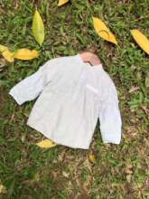 外贸原单男童衬衣 2018新款男童衬衣 OBaibi男童前开扣衬衣