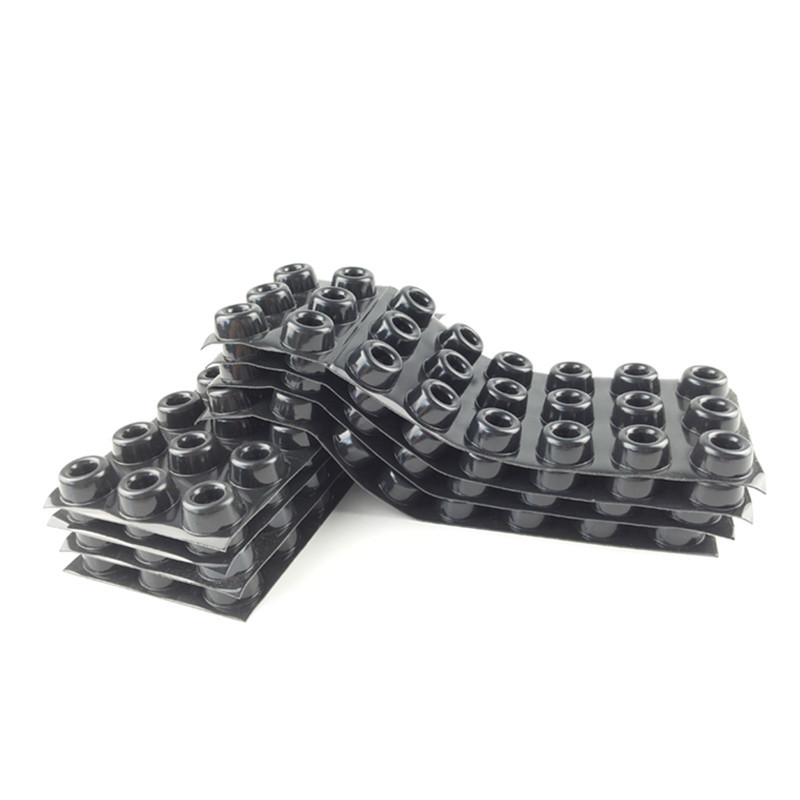 3MSJ5009黑色凹槽型保护脚垫 矩形防滑垫 高弹脚垫 防腐蚀胶垫