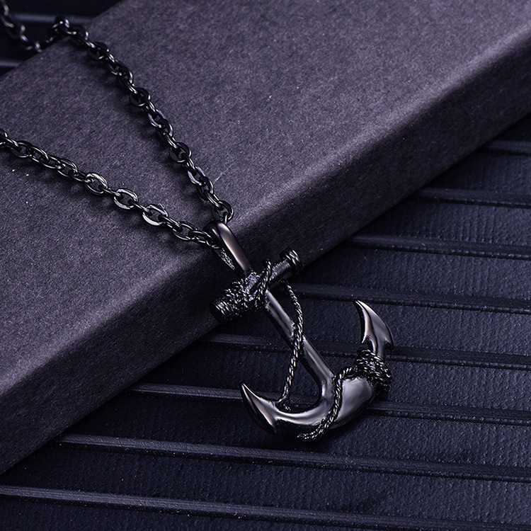 1 Piece Quantity Street Occasion Hip-Hop Retro Solid Color Titanium Steel Plating Halloween Men's Pendant Necklace