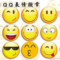 Anime badge emoji funny parody cartoon cute brooch pin pendant