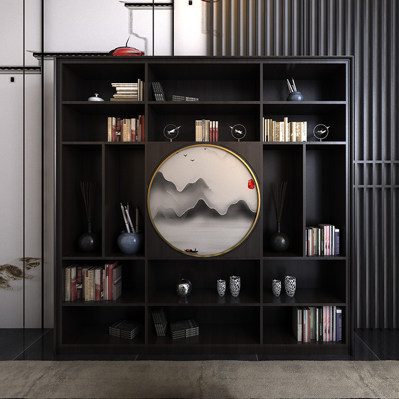 新中式实木书桌书柜简约现代办公桌书桌绘画桌书法桌书房家具定制