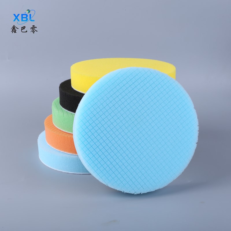 圆形打蜡海绵 方格海绵 汽车美容抛光打蜡海绵擦 高密度洗车海绵