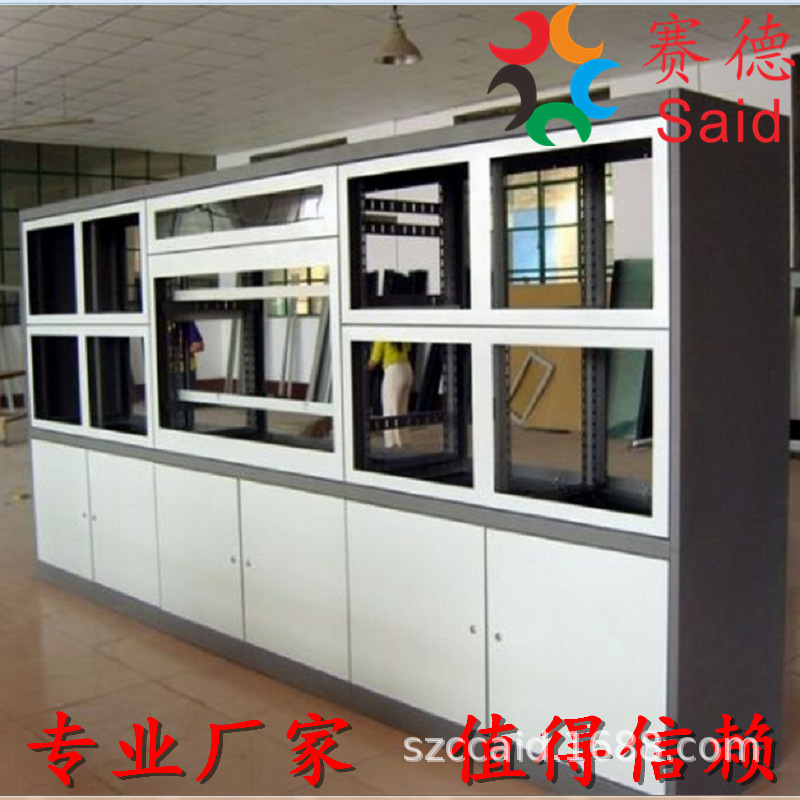 监控电视墙 全拼装设计报价 电视墙机柜 深圳专业生产厂家