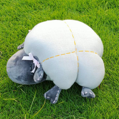 外贸原单可爱羊咩咩毛绒玩具儿童礼物抱枕靠垫七夕活动赠品|ms