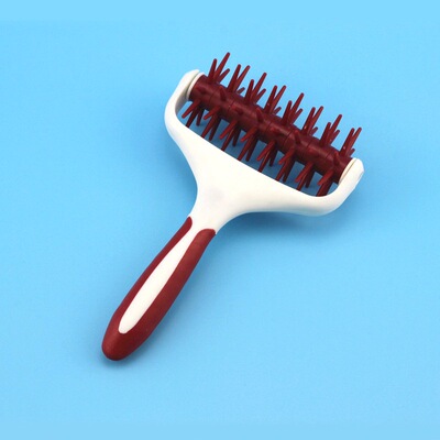 跨境欧美定制单柄手持式披萨打点器 面皮打孔器滚针状滚轮擀面杖|ru