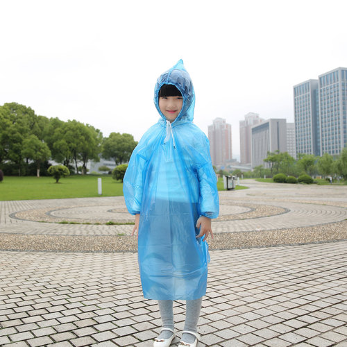 Disposable one-piece playground wholesale travel raincoat for children