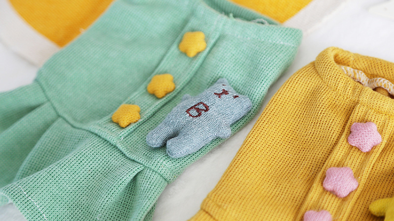 小熊星星扣连身裙