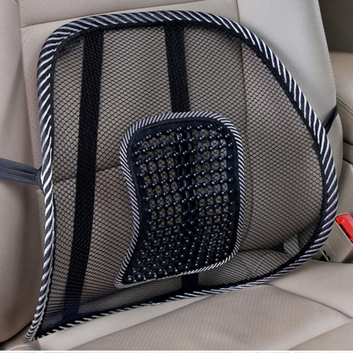 Car summer breathable ice silk lumbar office seat lumbar cushion massage mesh backrest car interior supplies