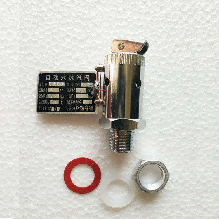 Ningbo Jiuxing Radar Brand Автоматический выпускной клапан давление 0,17MPa Трехшенный стерилизатор Оригинальные аксессуары