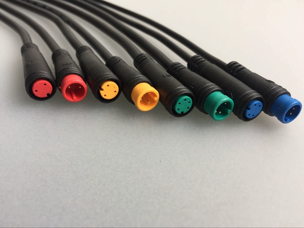 2-ядерный 3-ядерный 4-жильный 5-жильный Штекерный и гнездовой разъемы для контактной линии подключения электромобиля для системы мониторинга уличных фонарей