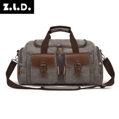 European and American style travel bag, canvas handbag, travel luggage bag, men's bag, shoulder crossbody bag